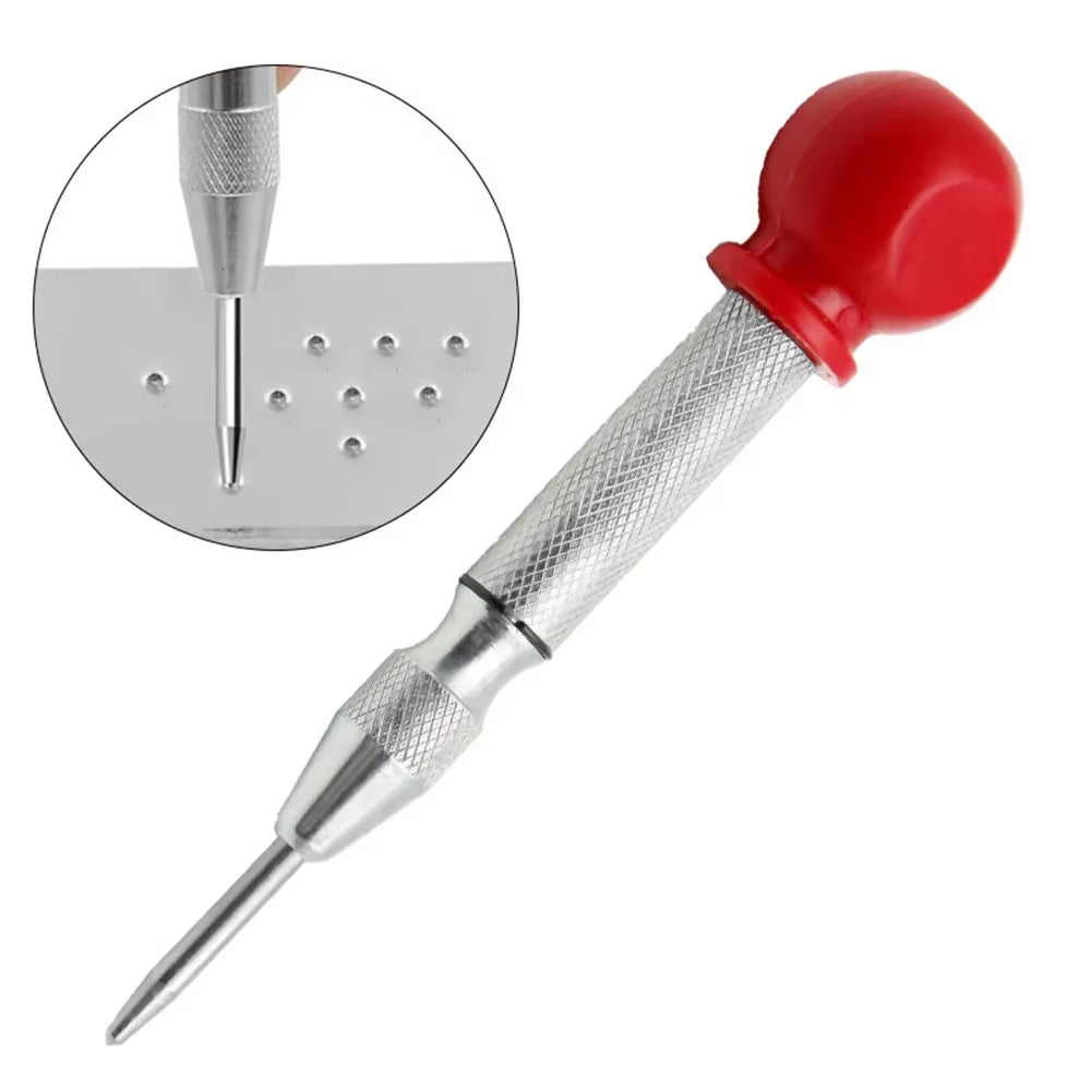 Automatic Center Punch Kerner Woodworking Metal Puncher Steel Hole Self Pin Mark Spring Loaded Dent Marker Hand Tool Carpenter