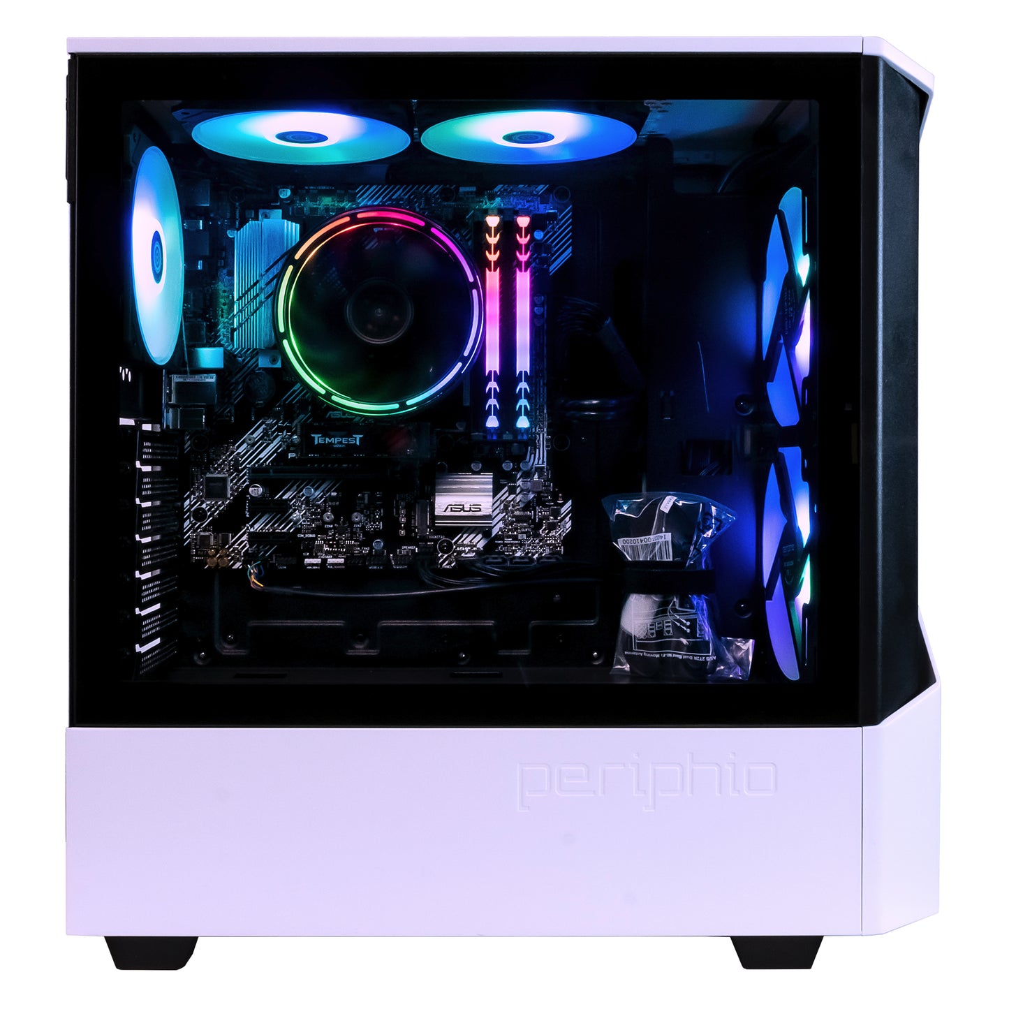 Castle Prebuilt Gaming PC - AMD Ryzen 5 5600G CPU (4.4Ghz Turbo) | Radeon Vega 7 Igpu (4GB) | 1TB M.2 Nvme SSD Storage | 16GB DDR4 RAM | Windows 11 Gaming Desktop Computer | 5G-Wifi + BT