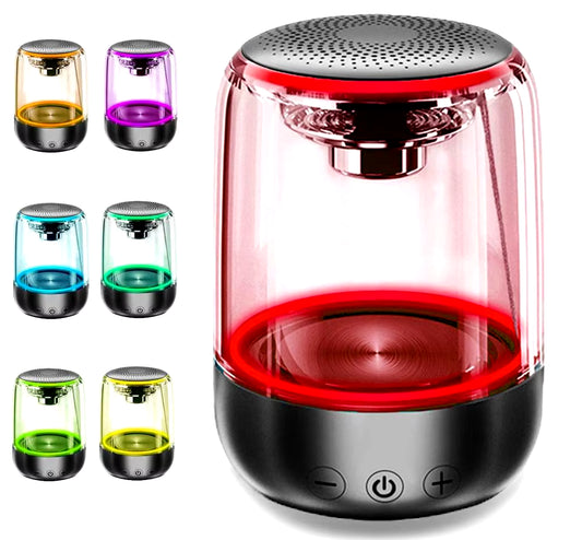 Bluetooth Portable Speaker, True Wireless Stereo Speakers, Crystal Clear Stereo Sound, Rich Bass, 100 Ft Wireless Range