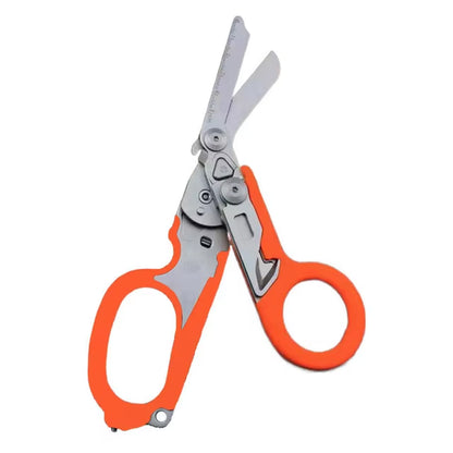 Multifunction Mini Portable Emergency Raptors Shears Tactical Folding Scissors Outdoor Survival Tool