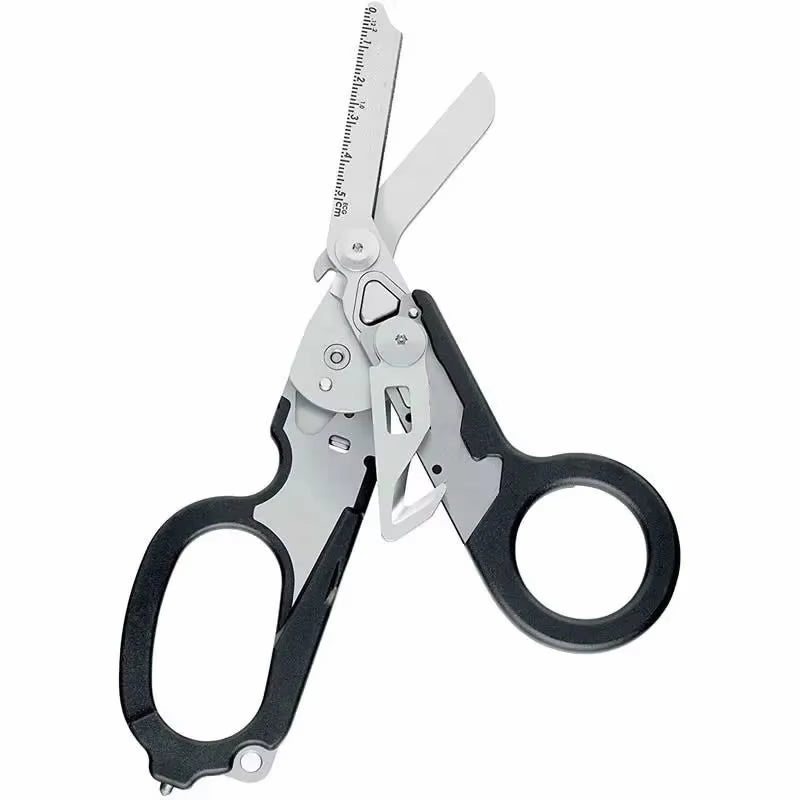 Multifunction Mini Portable Emergency Raptors Shears Tactical Folding Scissors Outdoor Survival Tool